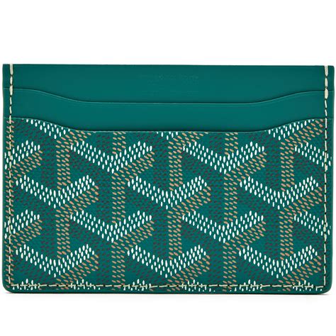 goyard green wallet